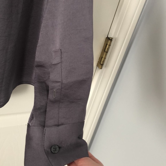 EUC Express Portofino slim shirt in metallic grey - Picture 7 of 8